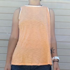 Orange exercise shirt